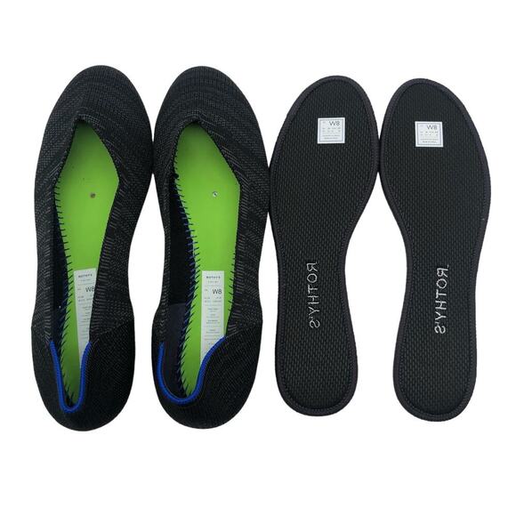 Rothy’s The Flat Heathered Black Women’s Size 8 - Picture 8 of 10